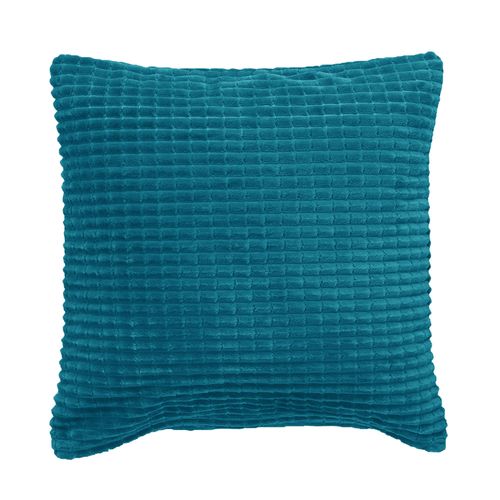 Housse De Coussin 40x40 Bleu Canard En Polyester