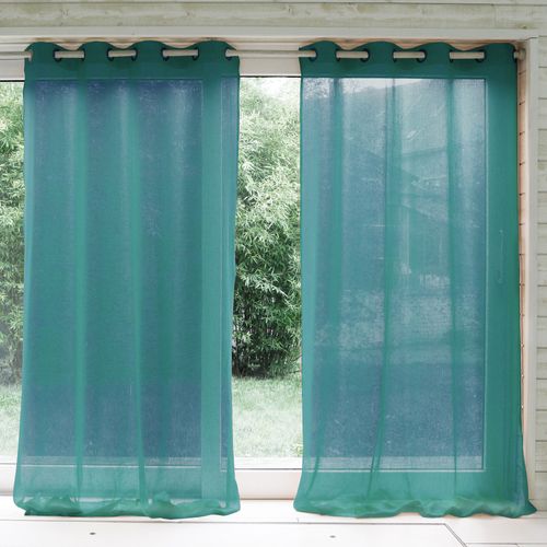 Voilage 150x180 Bleu Canard En Polyester