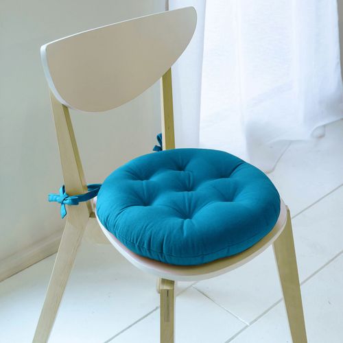 Lot de 2 Galettes Rond Bleu Canard En Coton