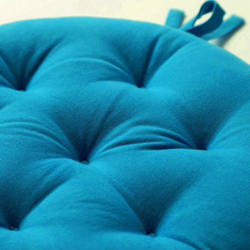 Lot de 2 Galettes Rond Bleu Canard En Coton