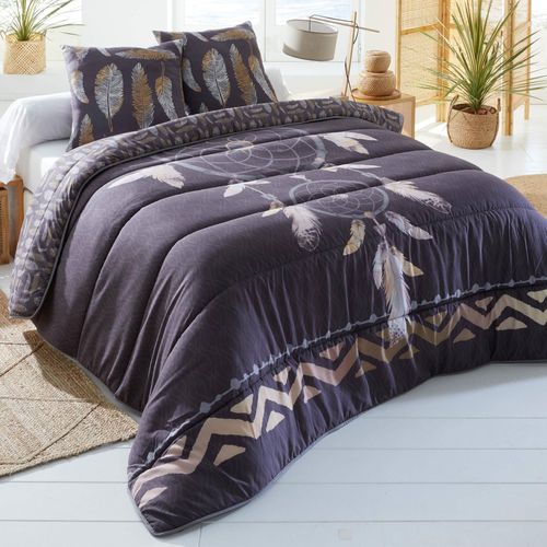 Couette Légère 260x240 Noir En Polyester