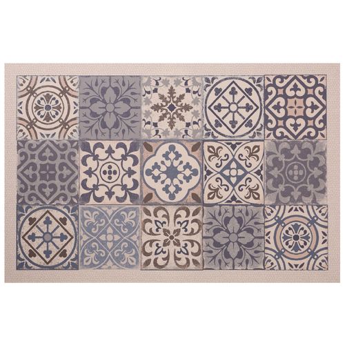 Tapis Vinyle 75x180 Beige En Synthétique