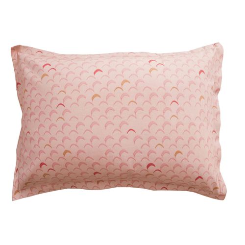 Taie Volant 50x70 Rose En Coton