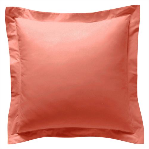 Taie Volant 50x70 Orange Poterie En Coton