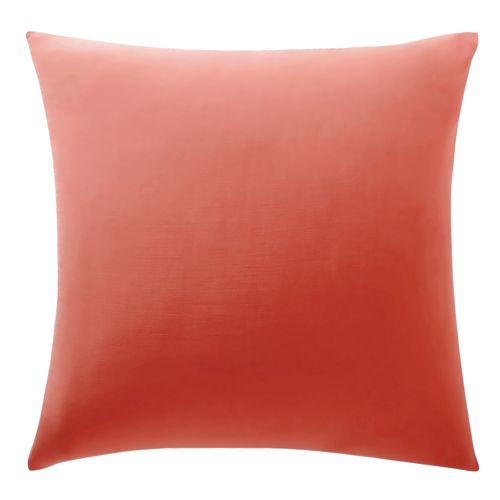 Taie Sac 63x63 Orange Poterie En Coton