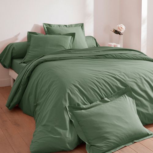 Taie Volant 50x70 Vert Lichen En Coton