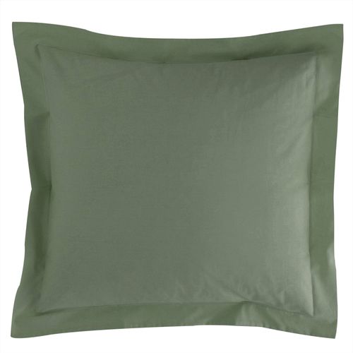 Taie Volant 50x70 Vert Lichen En Coton