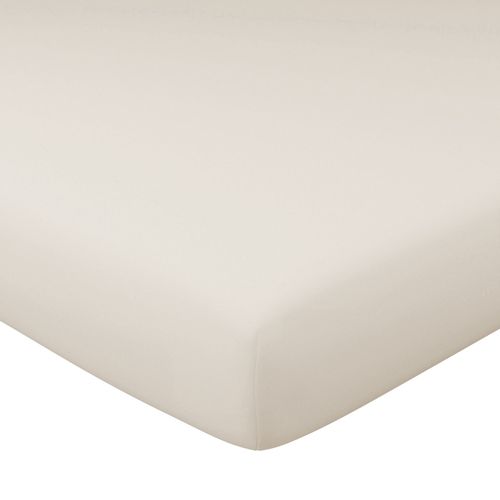 Drap-housse 140x190x28 Beige En Coton