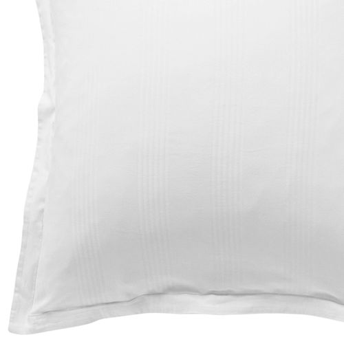 Taie Volant 50x70 Blanc En Coton