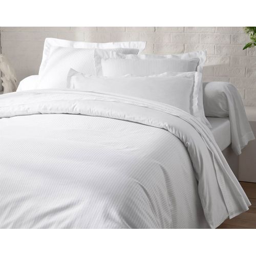 Housse De Couette 200x200 Blanc En Coton