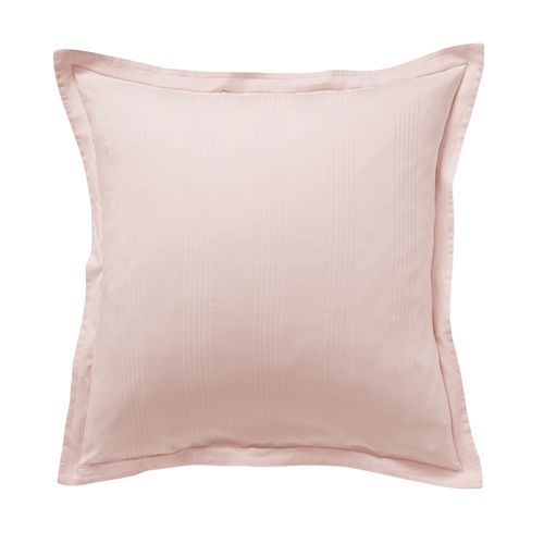 Taie Volant 63x63 Rose Nude En Coton