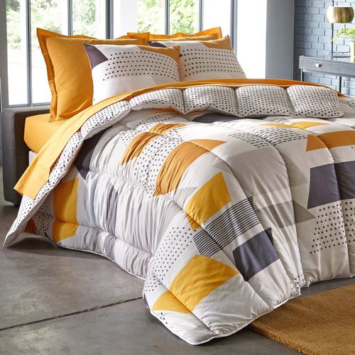Couette Chaude 240x220 Jaune En Polyester