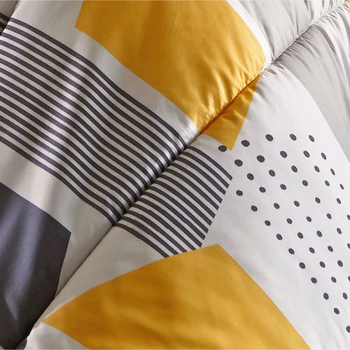 Couette Légère 260x240 Jaune En Polyester