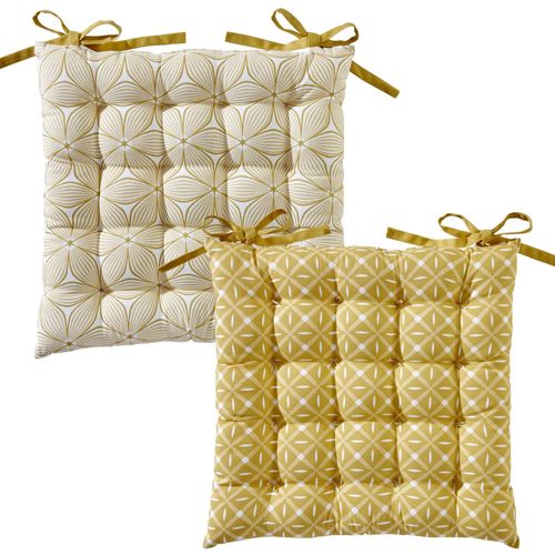 Galette 40x40 Jaune Curry En Coton