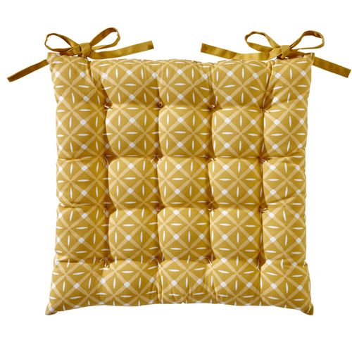 Galette 40x40 Jaune Curry En Coton