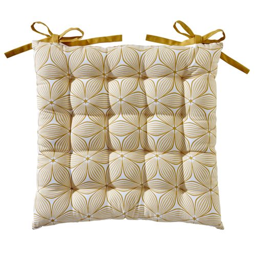 Galette 40x40 Jaune Curry En Coton