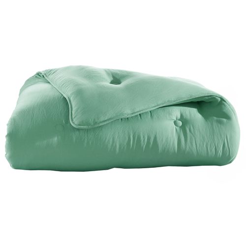 Couette Légère 200x200 Vert Céladon En Polyester