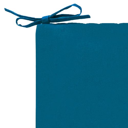 Lot de 2 Galettes 40x40 Bleu Paon En Coton