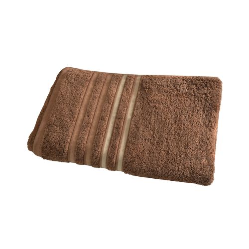 Serviette De Toilette 50x100 Beige Chataigne En Acrylique