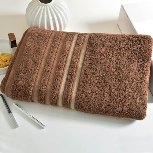 Gant De Toilette 15x21 Beige Chataigne En Acrylique