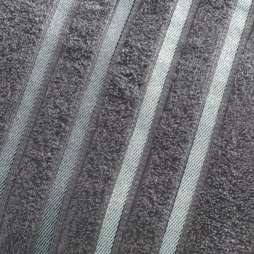 Serviette De Toilette 50x100 Gris Foncé En Acrylique