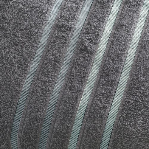 Serviette De Toilette 50x100 Gris Foncé En Acrylique