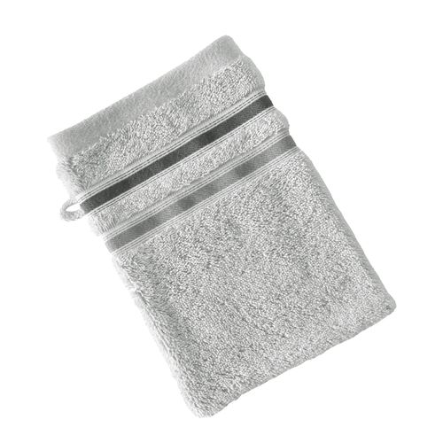 Gant De Toilette 15x21 Gris Moyen En Acrylique