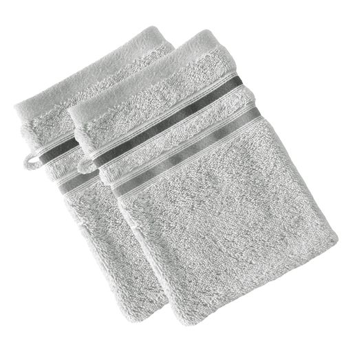 Gant De Toilette 15x21 Gris Moyen En Acrylique