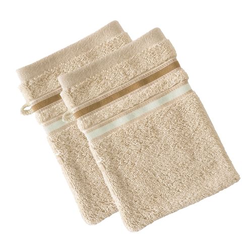 Gant De Toilette 15x21 Marron Glacé En Acrylique