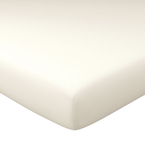 Drap-housse Grand Bonnet 90x200x32 Blanc Craie En Lin