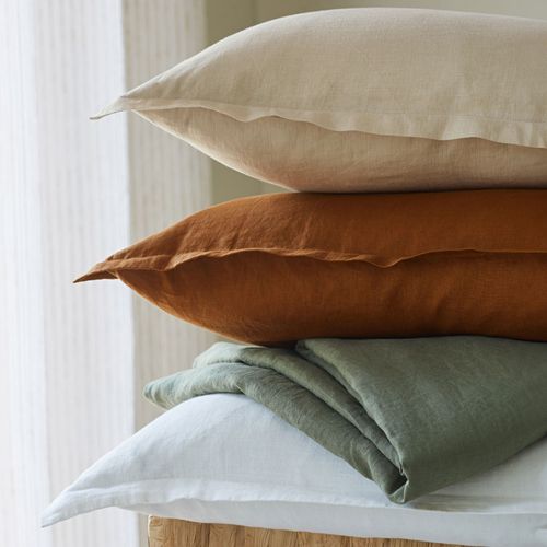 Drap-housse 140x200x28 Blanc En Lin