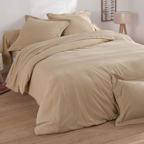 Drap-housse 90x200x28 Beige En Coton