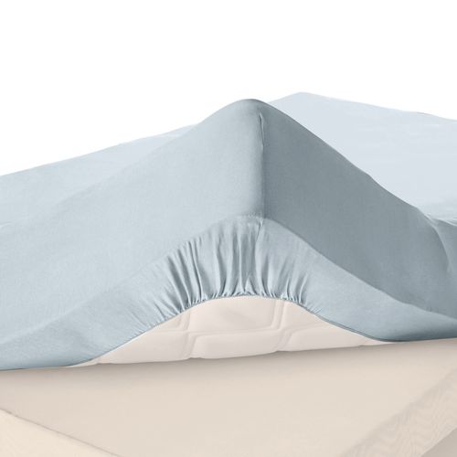 Drap-housse Grand Bonnet 120x200x30 Gris Perle En Coton