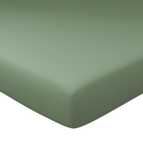 Drap-housse Grand Bonnet 140x200x30 Vert Lichen En Coton