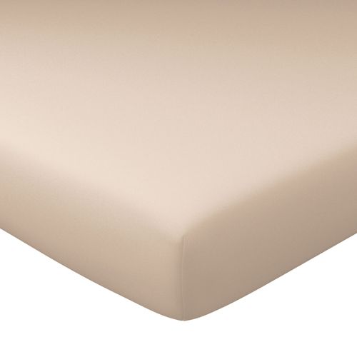 Drap-housse Grand Bonnet 120x200x40 Beige Sable En Coton