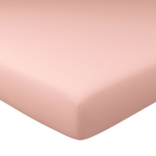 Drap-housse Grand Bonnet 90x200x40 Rose Thé En Coton
