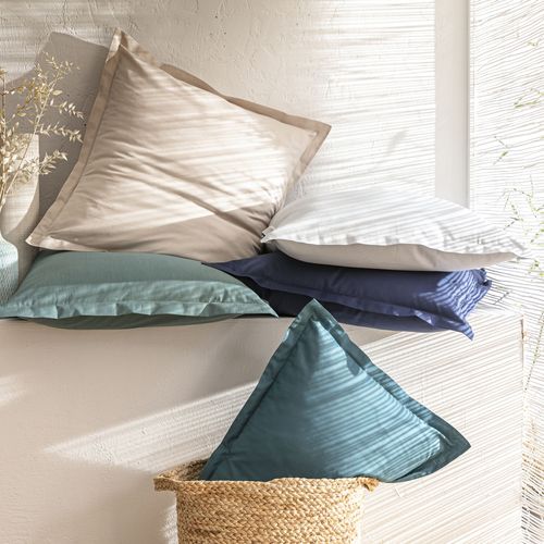 Drap-housse 120x200x28 Beige Sable En Coton