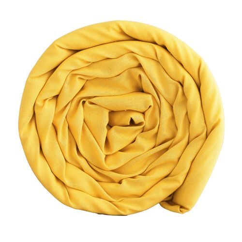 Drap-housse 120x200x28 Jaune Ocre En Coton