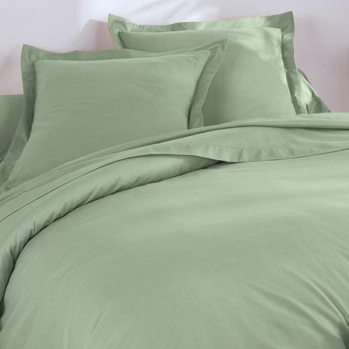 Drap-housse 120x200x28 Vert Jade En Coton