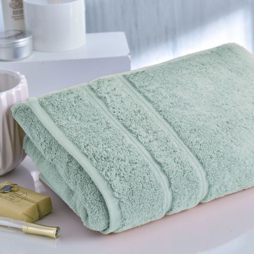 Drap De Bain 70x140 Bleu Opaline En Coton