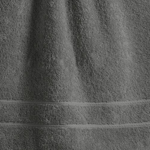 Serviette De Toilette 50x100 Gris Granit En Coton