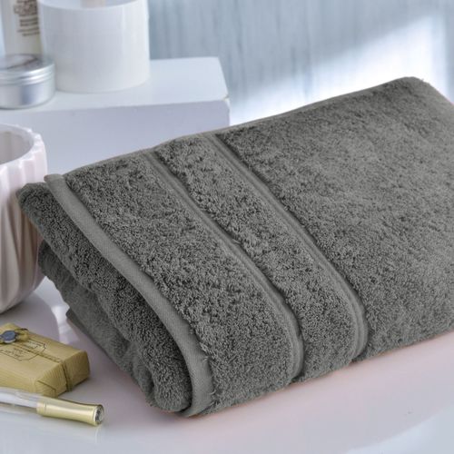 Drap De Bain 70x140 Gris Granit En Coton