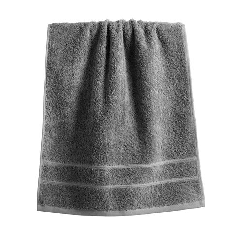 Serviette Invité 30x50 Gris Silex En Coton