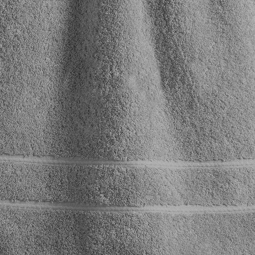 Serviette De Toilette 50x100 Gris Silex En Coton