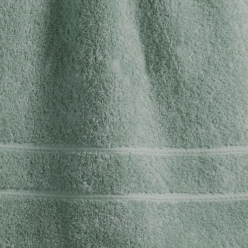 Drap De Bain 70x140 Vert De Gris En Coton
