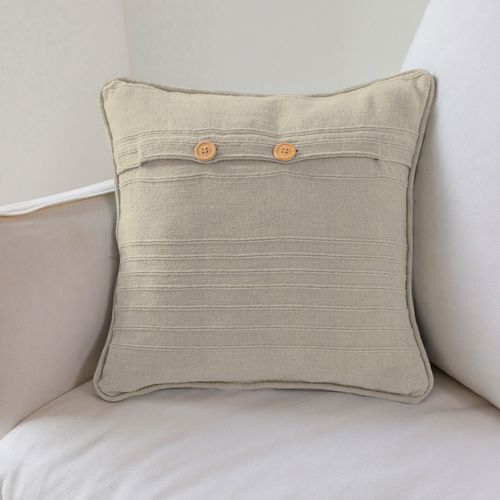 Jeté De Canapé 270x250 Blanc Ivoire En Coton