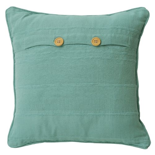 Housse De Coussin 40x40 Vert Céladon En Coton