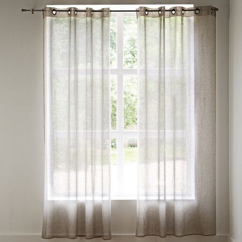 Voilage 150x180 Marron Taupe En Polyester