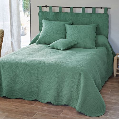 Housse De Coussin 40x40 Vert Eucalyptus En Coton 370 G/m²