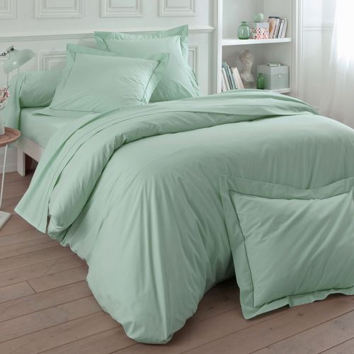Drap-housse 140x200x28 Vert Céladon En Coton